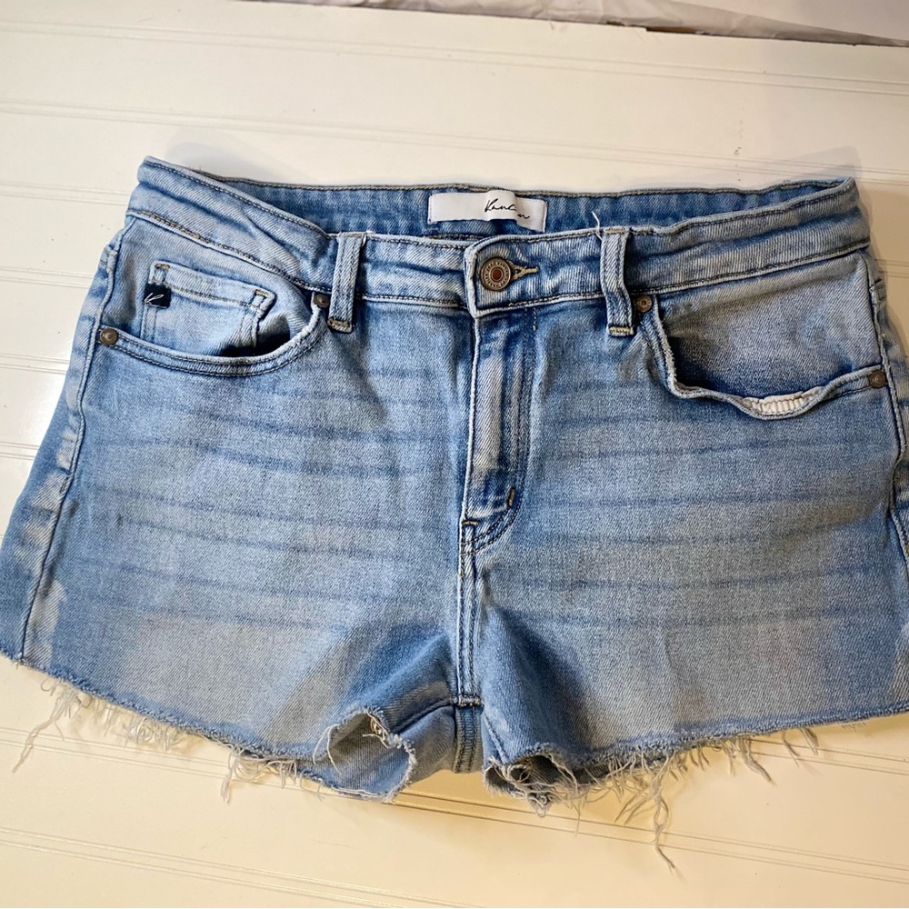 KanCan Light Blue Distressed Jean Shorts